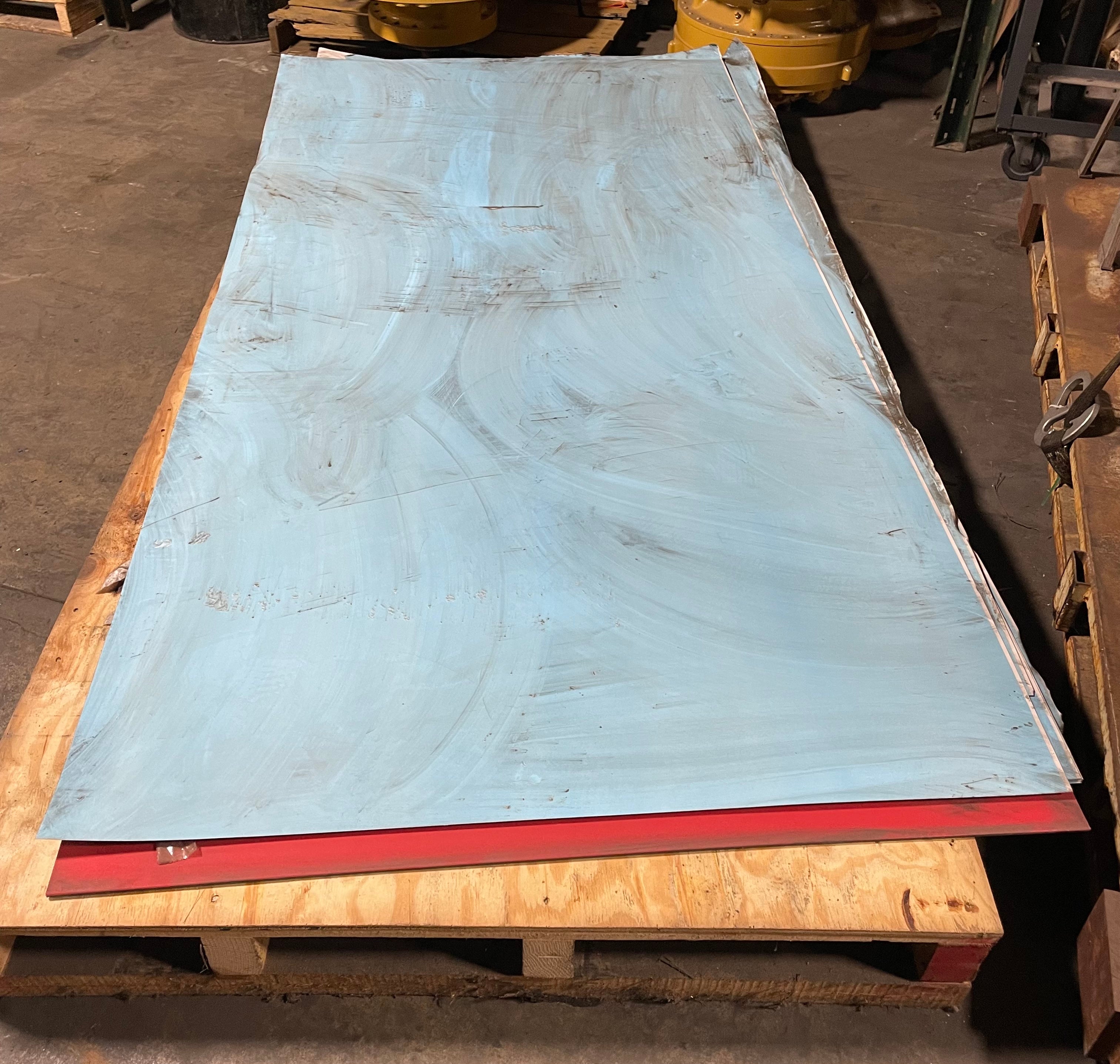 Aluminum Sheet Flat Metal White Overlay Decor 97” x 48-3/4” x 0.016” Thick