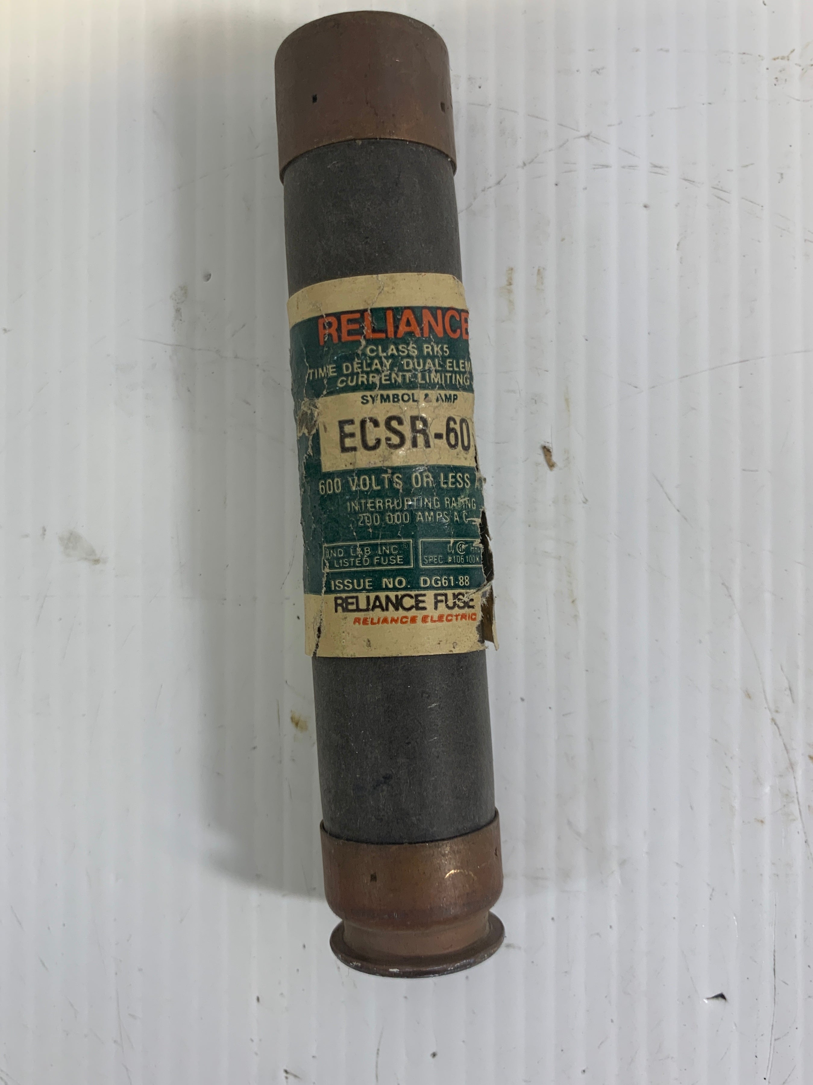 Reliance ECSR-60 Current Limiting Fuse - Lot of 3