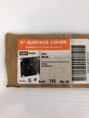Hubbell 752 4" Surface Cover Flat Blank - lot of 29