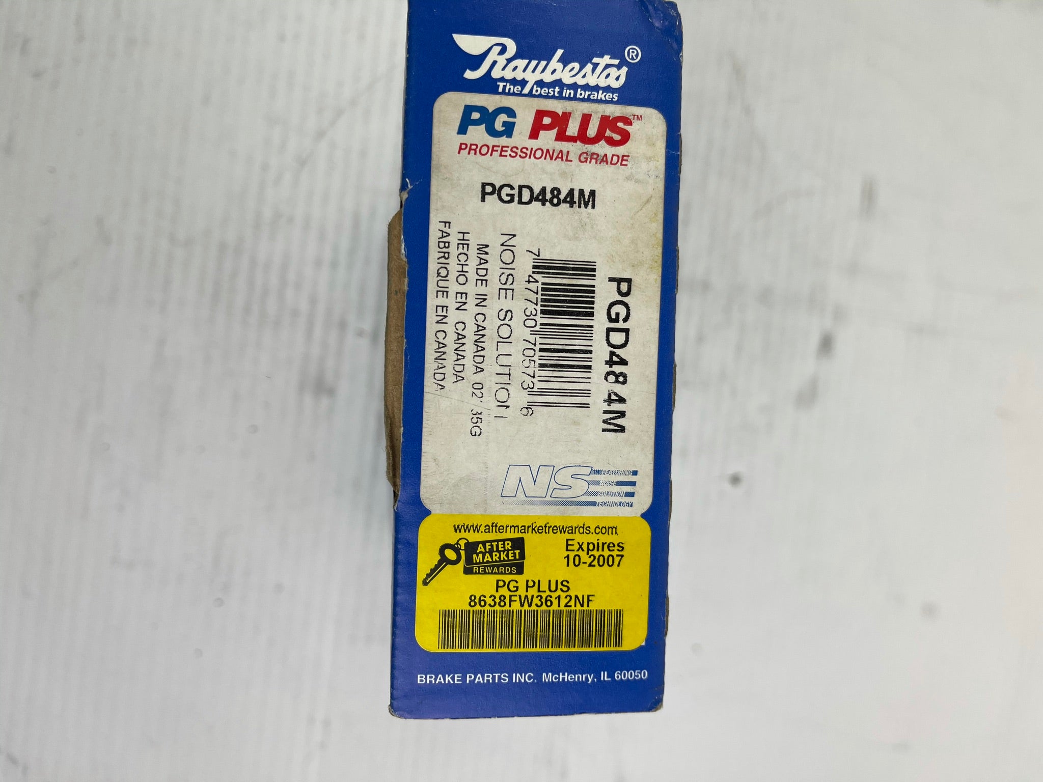 Raybestos Disc Brake Pads PG Plus PGD484M