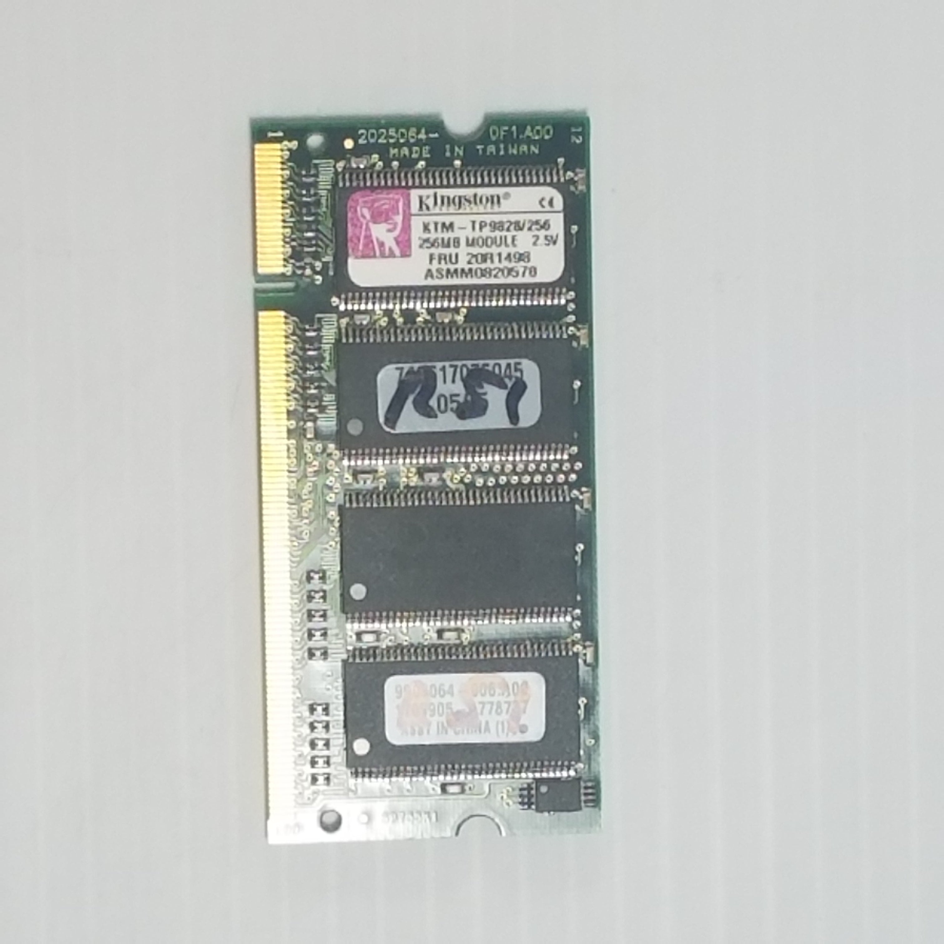 Kingston 256MB PC2700 2.5V KTM-TP9828/256 (Lot of 2)