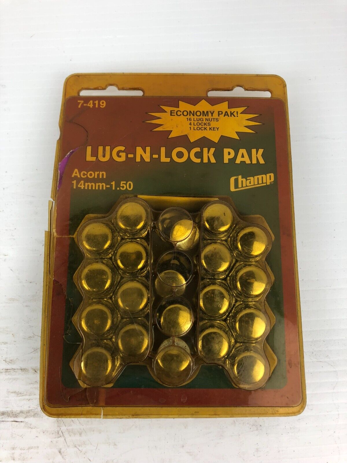 Champ 7-419 Lug-N-Lock Pak Acorn 14mm-1.50