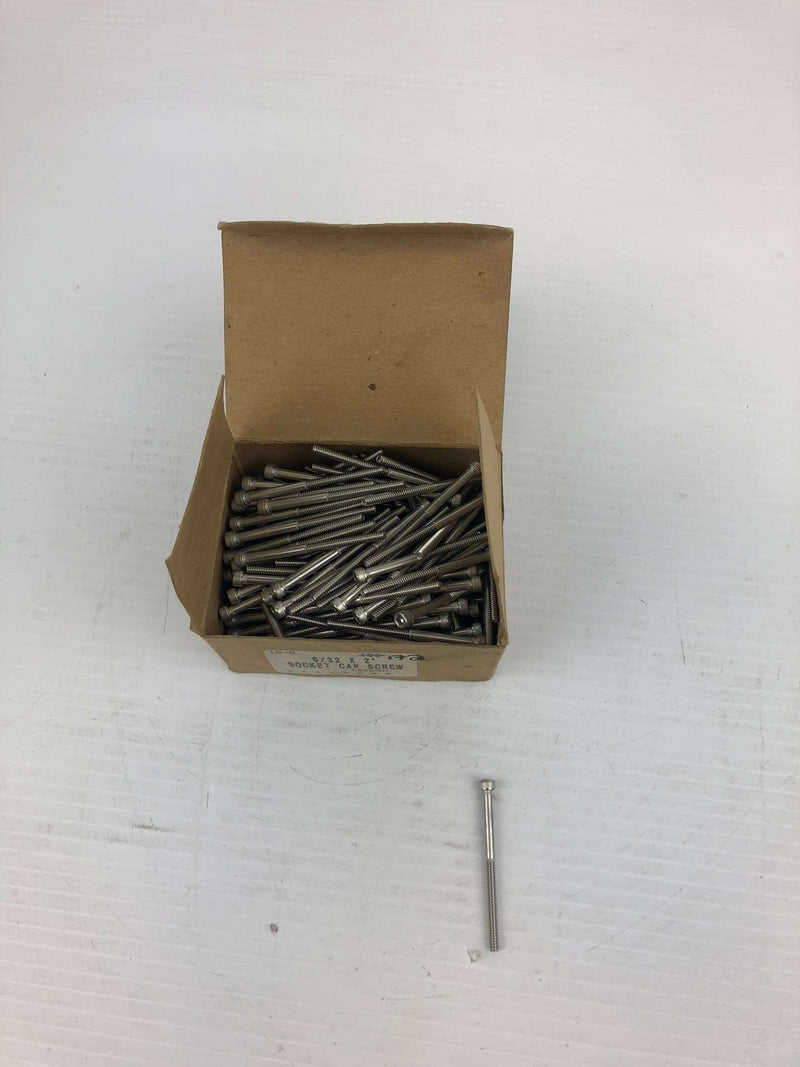 18-8 Socket Cap Screw 6/32 x 2" (Lot of 172)