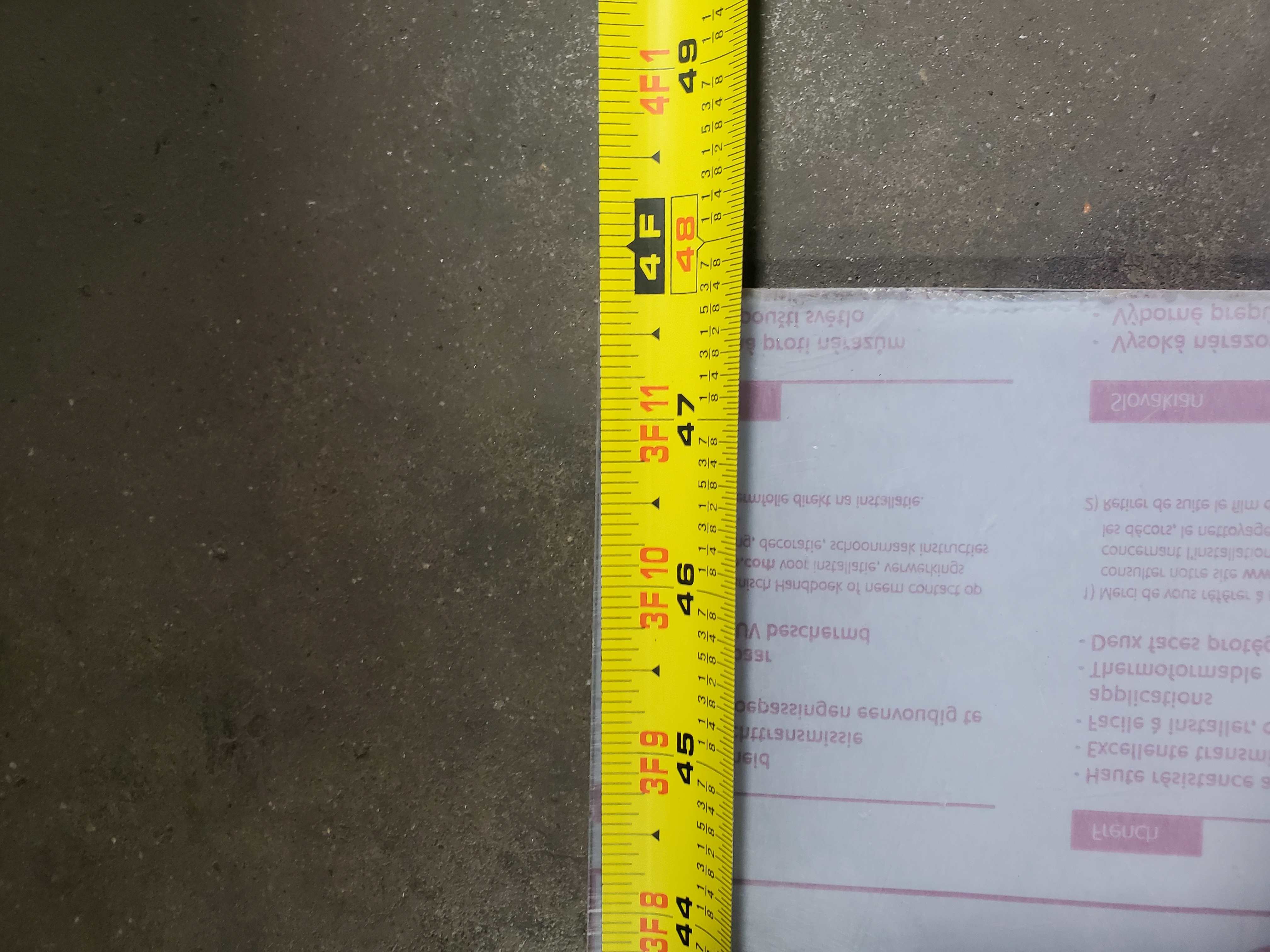 Sabic Innovative Plastics Lexan Polycarbonate Sheet ~48" x ~38" x 0.315"