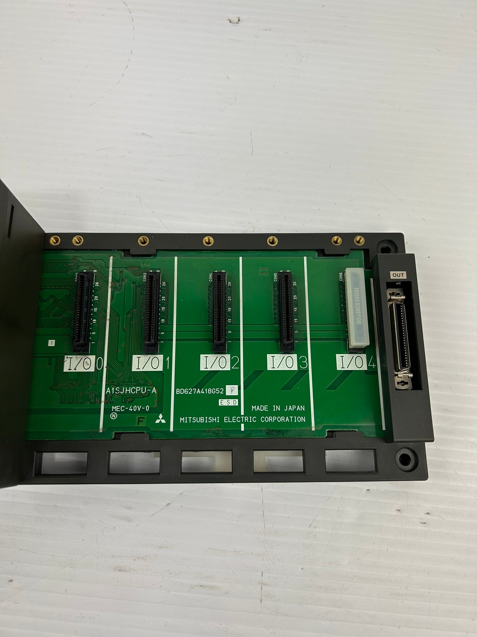 Mitsubishi A1SJHCPU Power Supply Max 8K Step A1SJHCPU-A PLC Rack MEC-40V-0