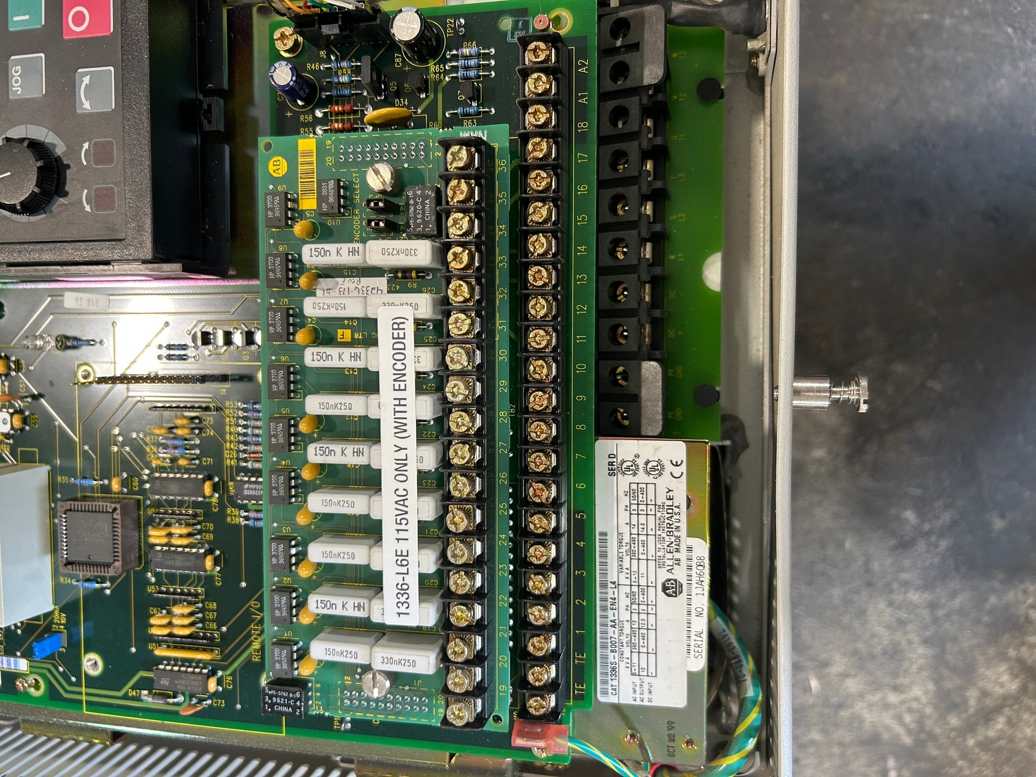 Allen-Bradley 1336S-B007-AA-EN4-L4 Drive 1336 Plus Ser D 3PH 0-460V