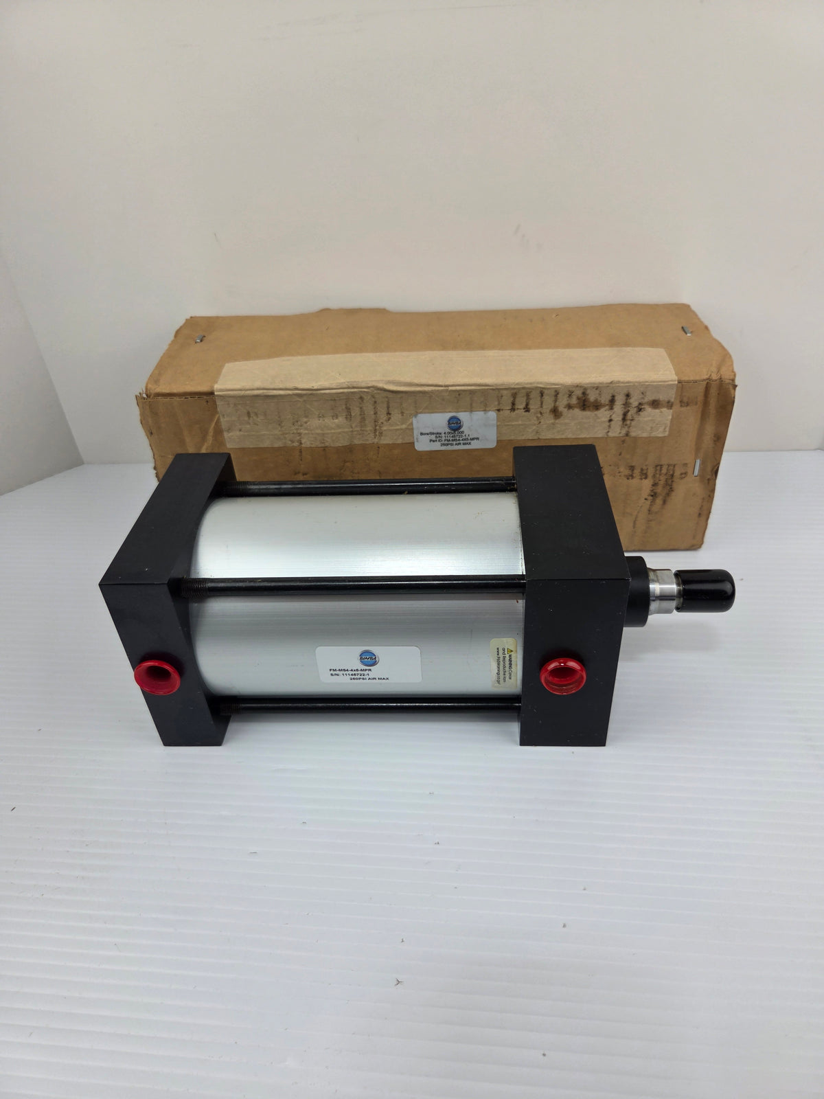 Bimba FM-MS4-4X5-MPR Air Cylinder 4" Bore x 5" Stroke 250 PSI Max