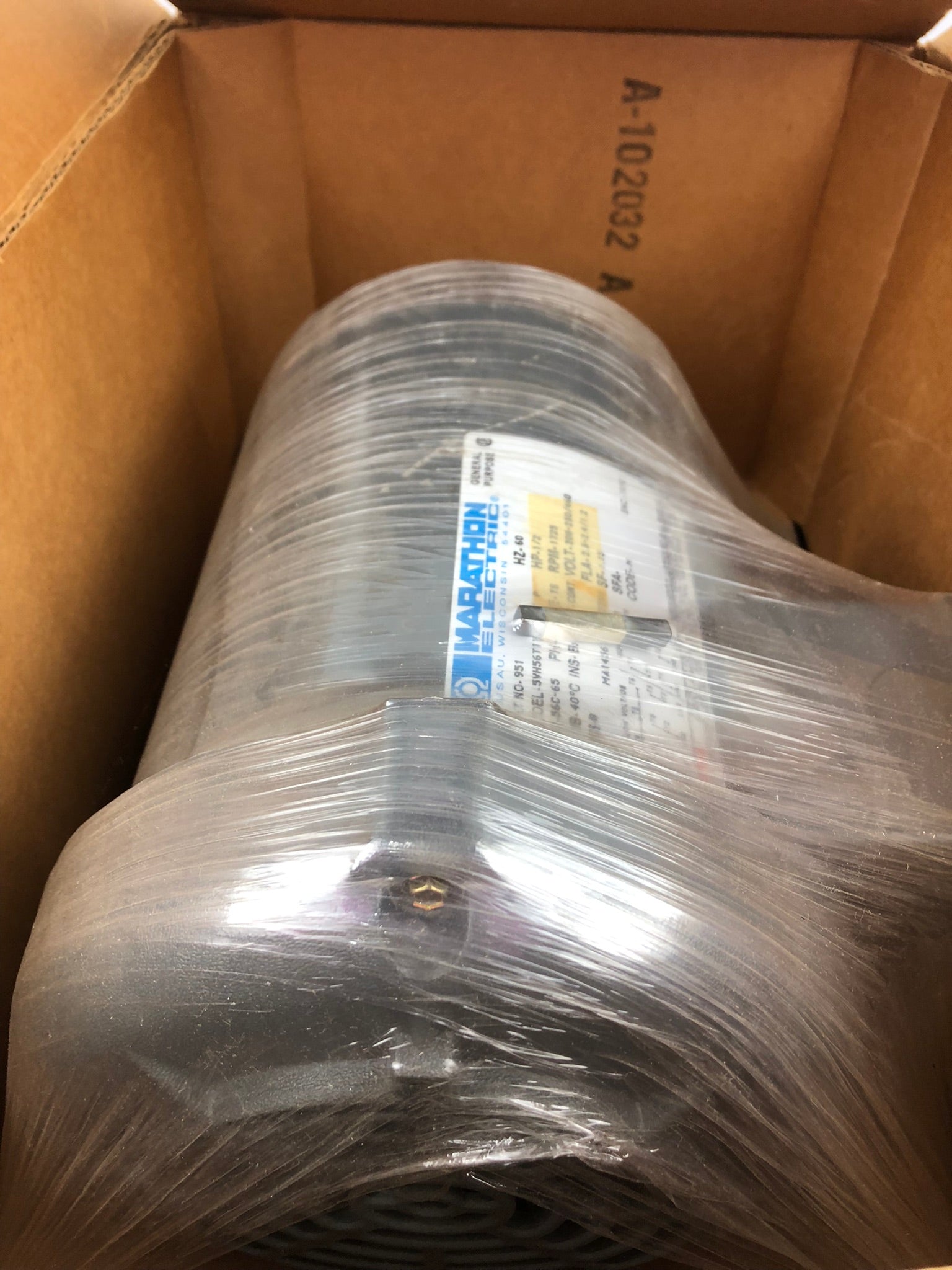 Marathon 56T17F5515 Electric Motor 1/2 HP 1725 RPM 3 Phase 208-230/460V 951