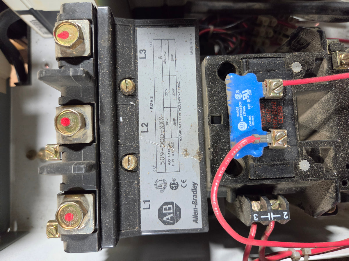 Allen-Bradley MCC Bucket 2113B 30HP 3PH 480V Size 3 FVNR 100A Breaker - No Door