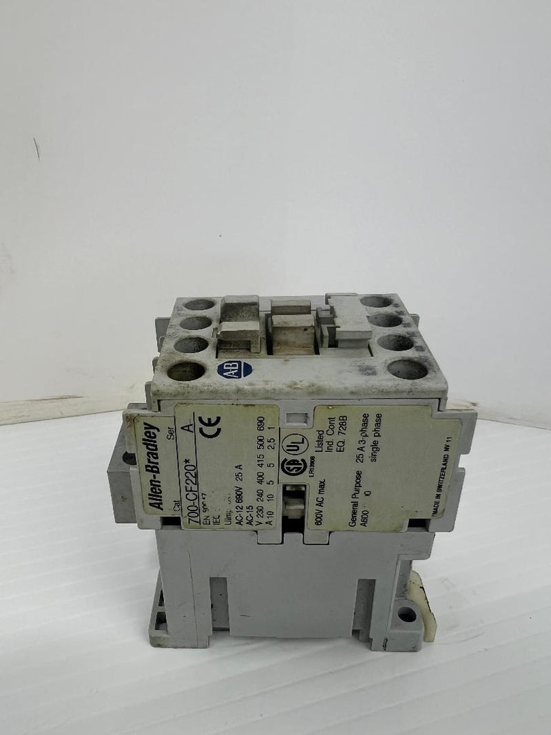 Allen-Bradley 700-CF220* Control Relay Ser. A 690V 20A 3PH 6kV