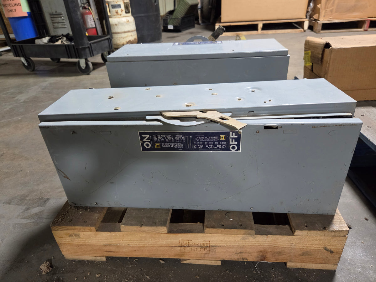 Square D QMB-364W Fusible Panelboard Switch QMB364W Disconnect 200A 3P 600VAC