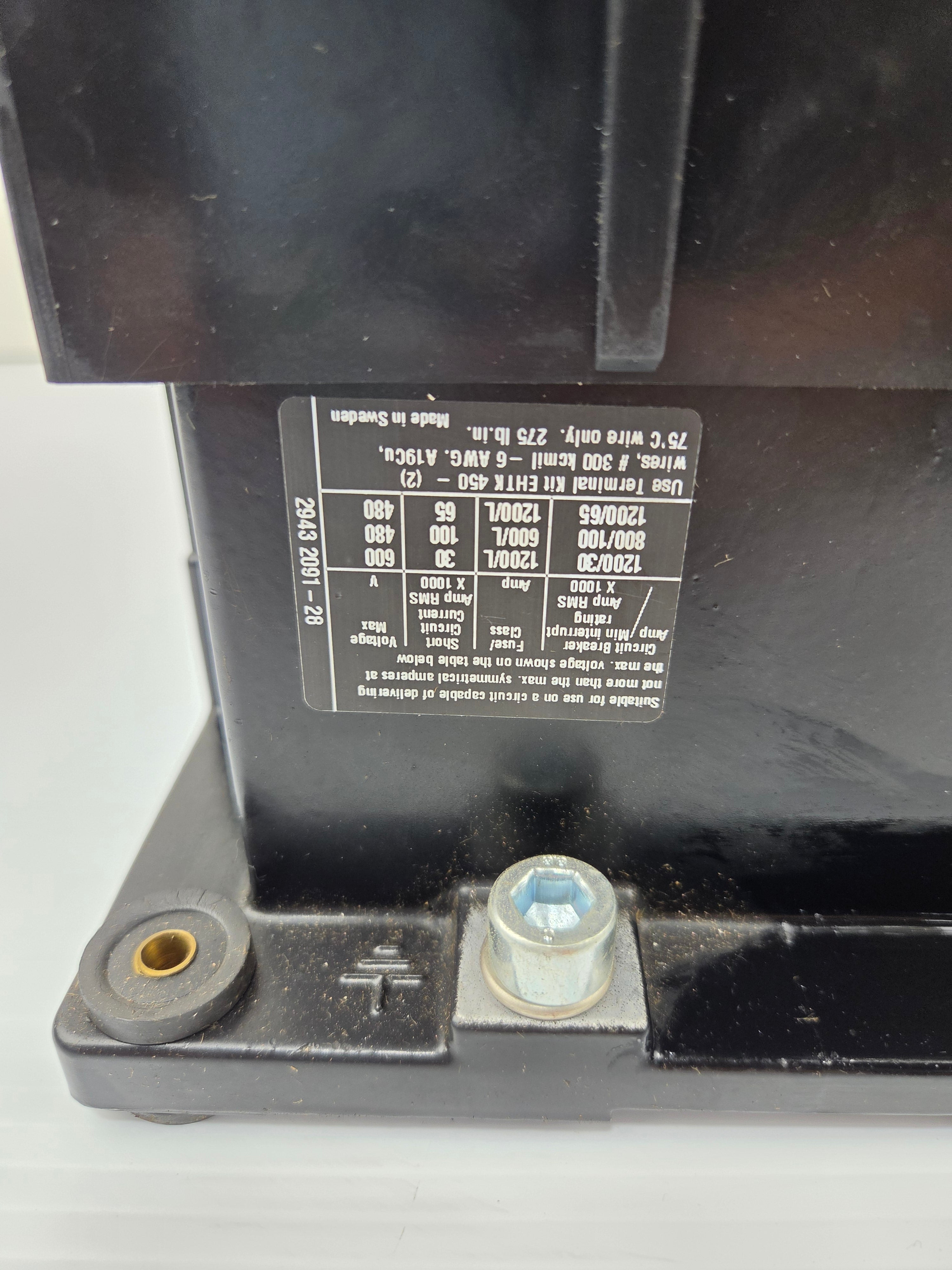 ABB EH450C-1 Contactor 3-Pole 120V Coil 550A 1000V Motor Starter EH 450C-*L