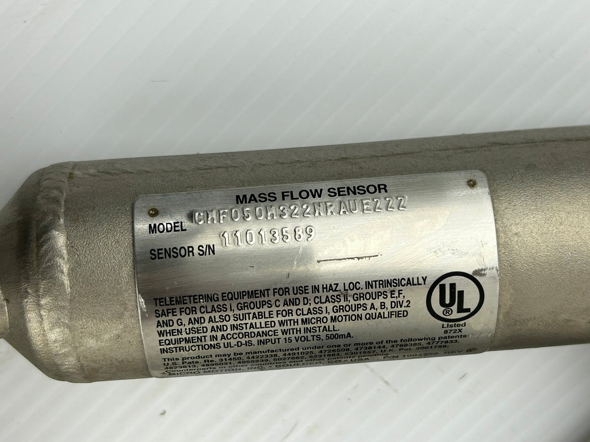 Micro Motion CMF050M322NRAUEZZZ Mass Flow Sensor Meter