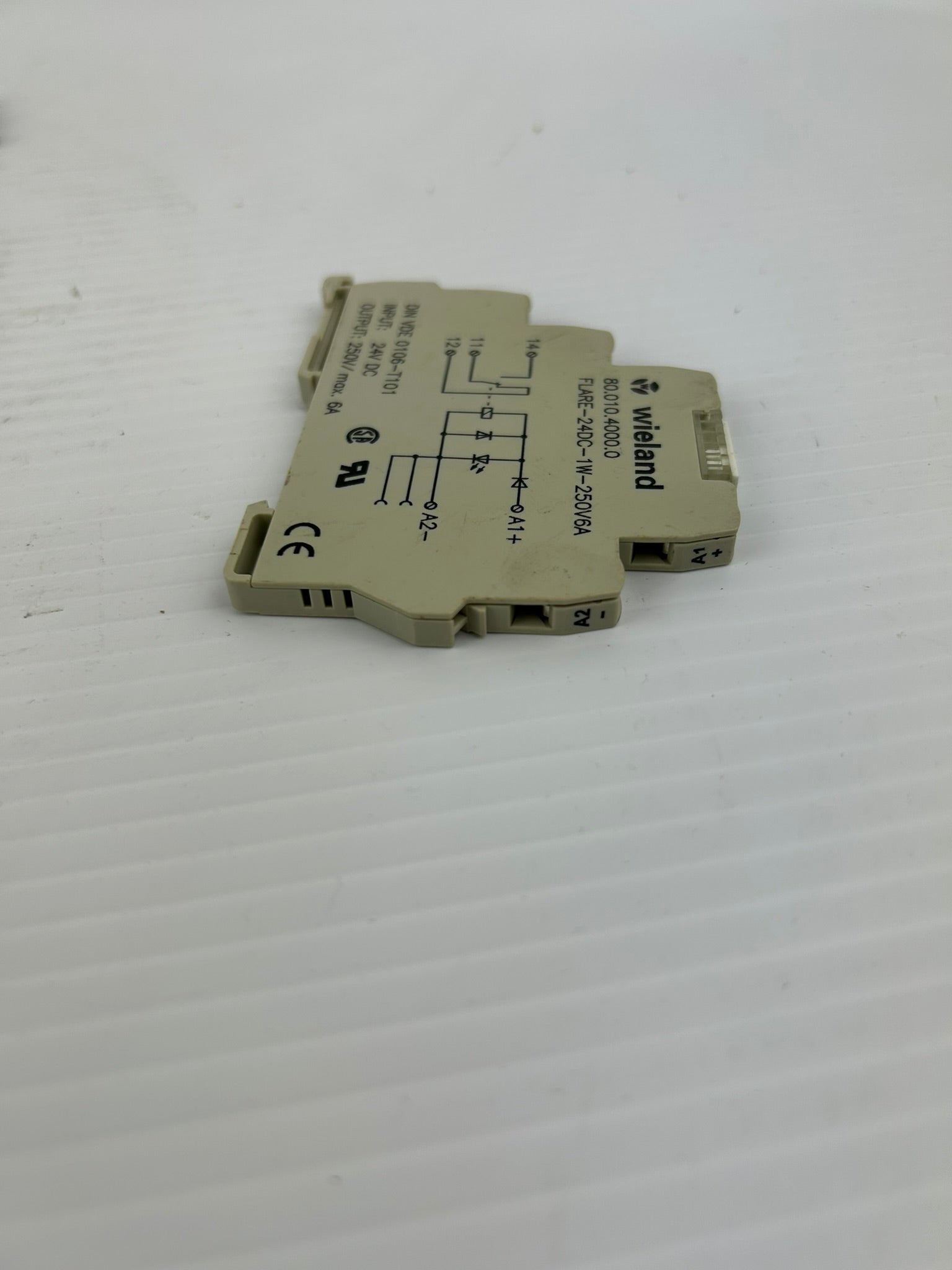 Wieland FLARE-24DC-1W-250V6A Terminal Blocks 80.010.4000.0 - Lot of 3