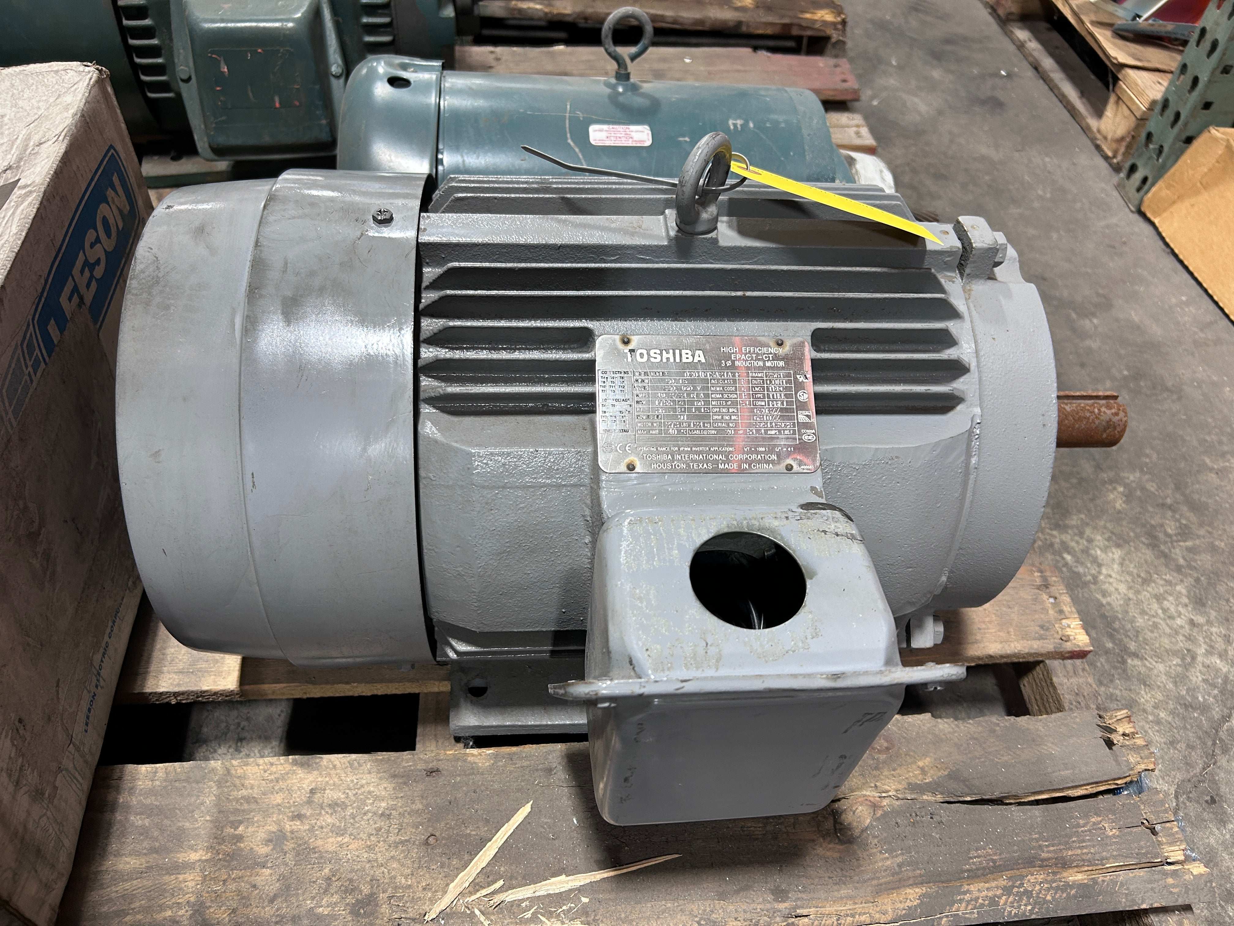 Toshiba 0204FTSA21A-P High Efficiency 3PH Induction Motor 20HP 1755RPM 256T