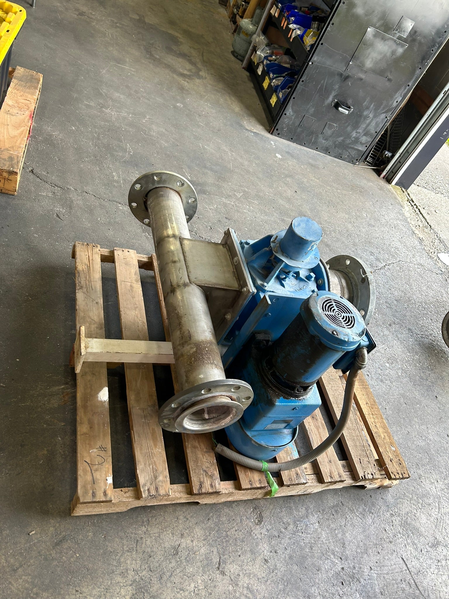 Andritz Sprout 10X8 STD Blower Rotary Airlock Valve w/ Gearbox & Motor 07-00059