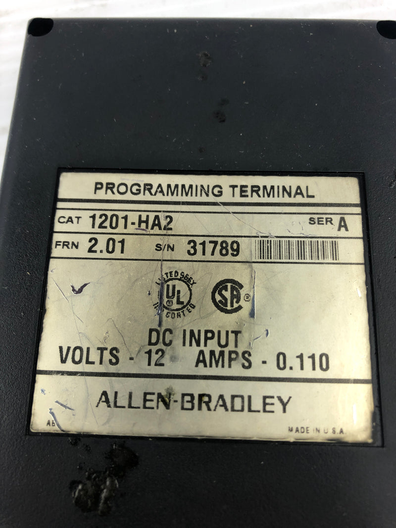 Allen Bradley 1201-HA2 Programming Terminal Series A 12VDC 0.110A