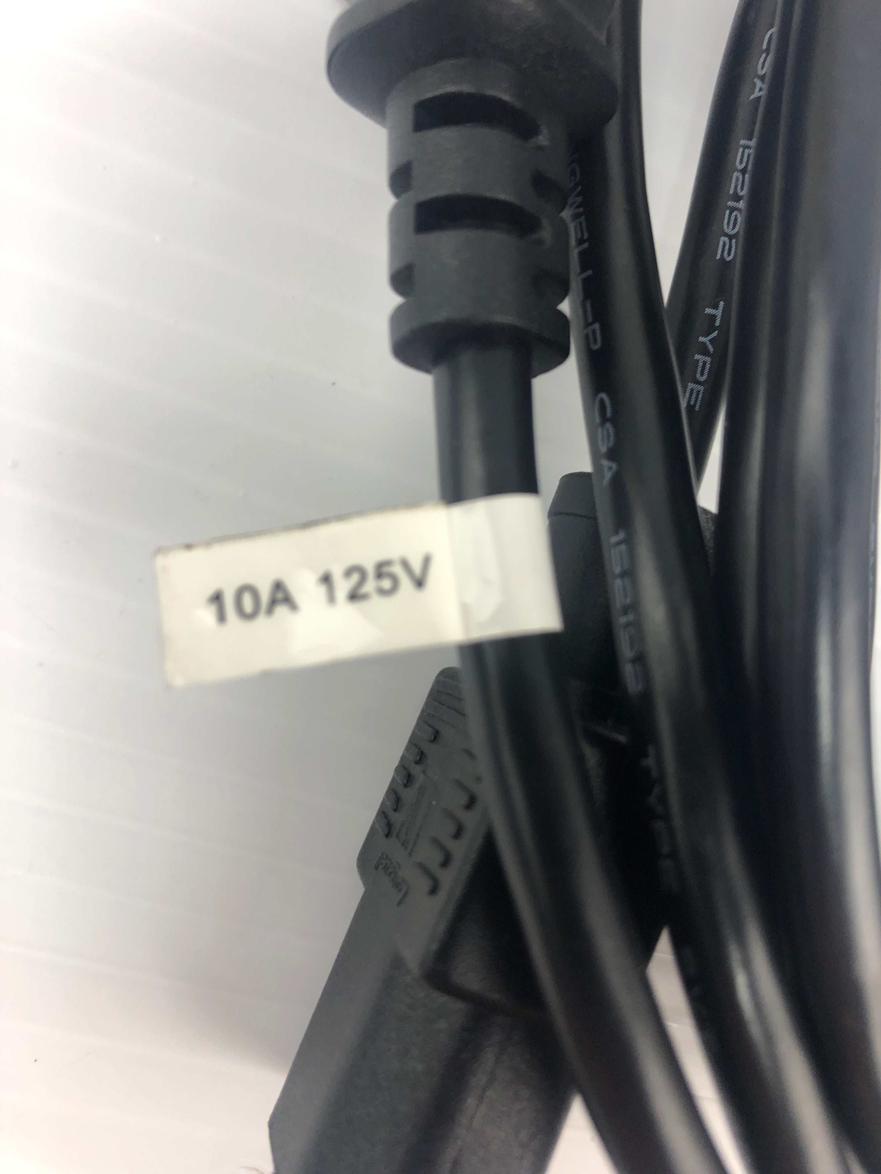 Longwell-P CSA 152192 Power Cable E55333 VW-1 10A 125V