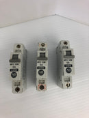 Allen-Bradley 1492-CB1 G050 Circuit Breaker Ser. B 5A 1P - Lot of 3