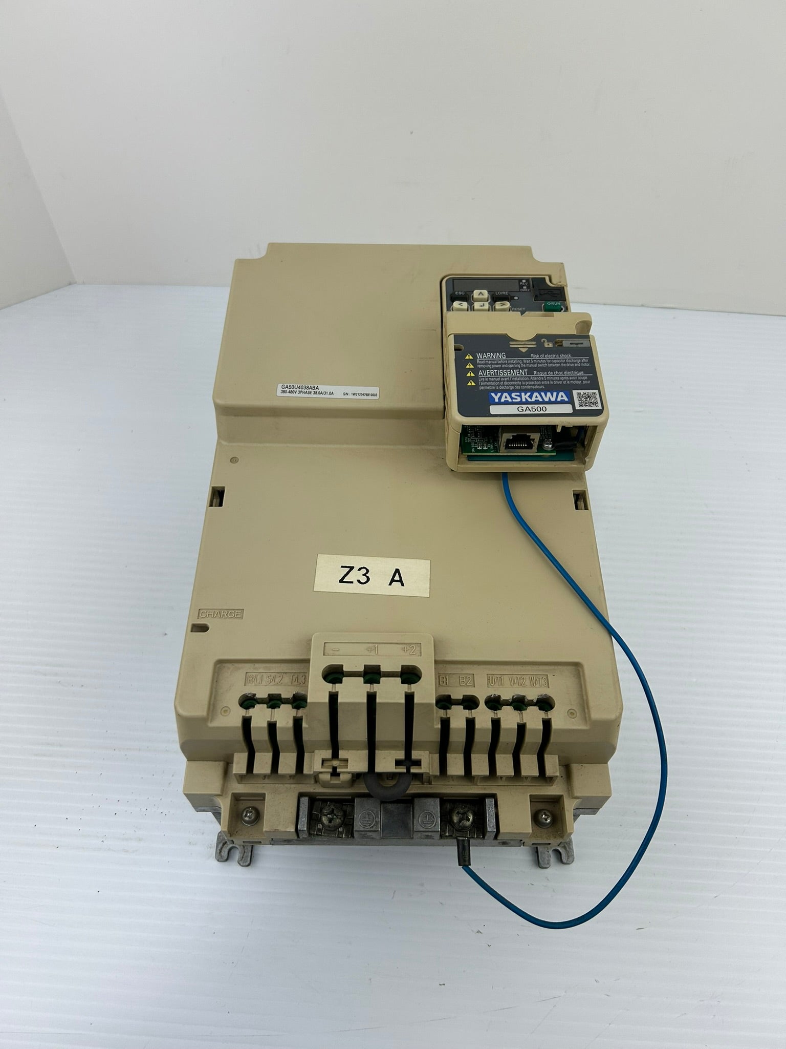 Yaskawa Electric CIPR-GA50U4038ABAA-AAAASA Industrial AC Drive Rev A