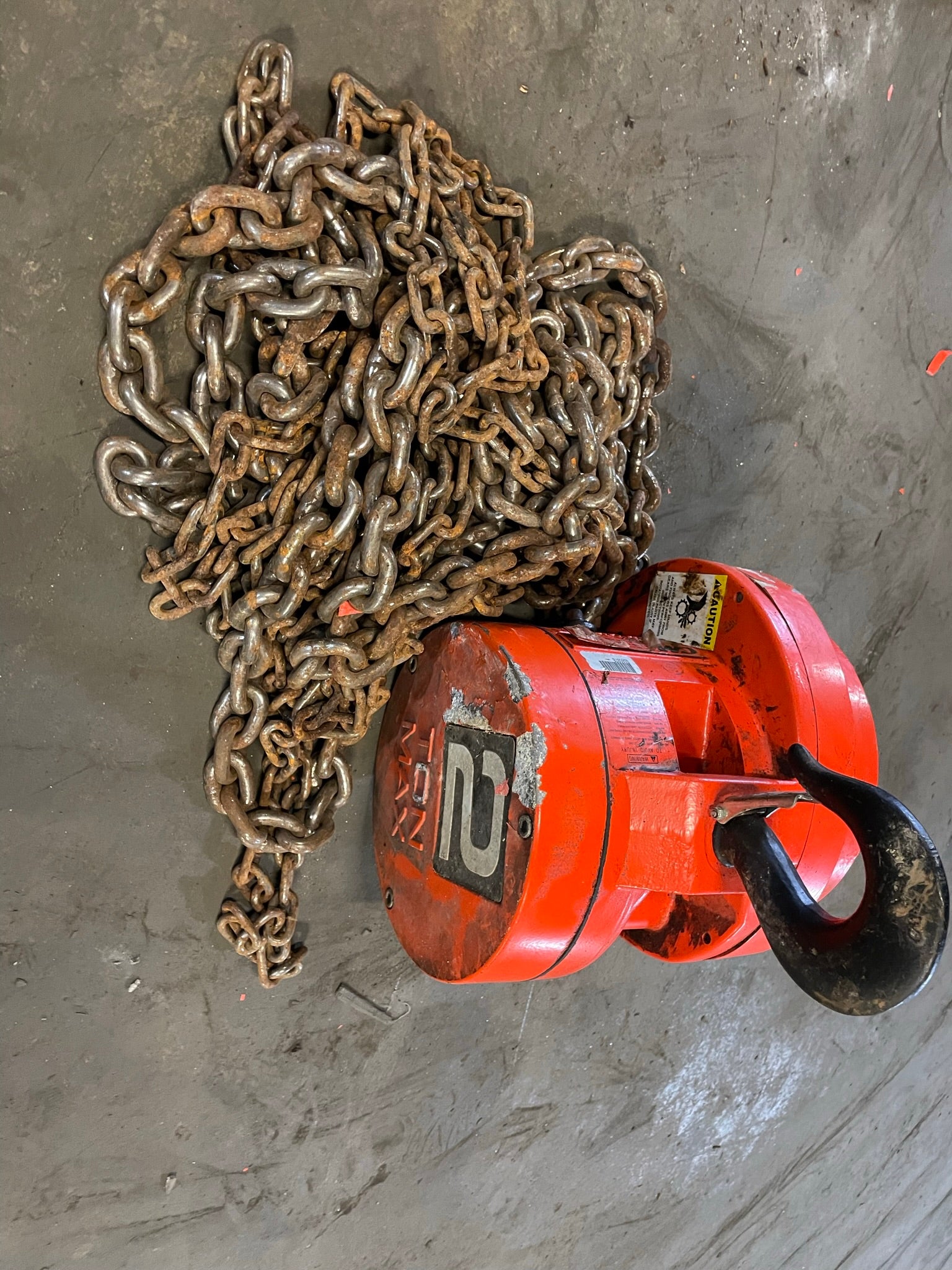 CM Cyclone 2 Ton Manual Chain Fall Hoist with Load Limiter S5858TB
