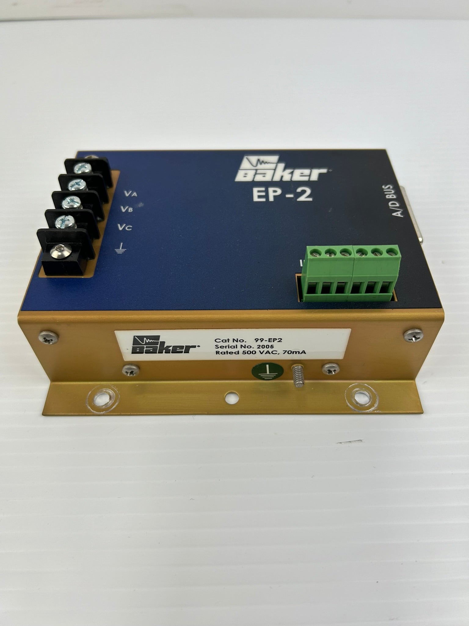 Baker EP2 A/D Bus Export Box 99-EP2 500VAC 70mA