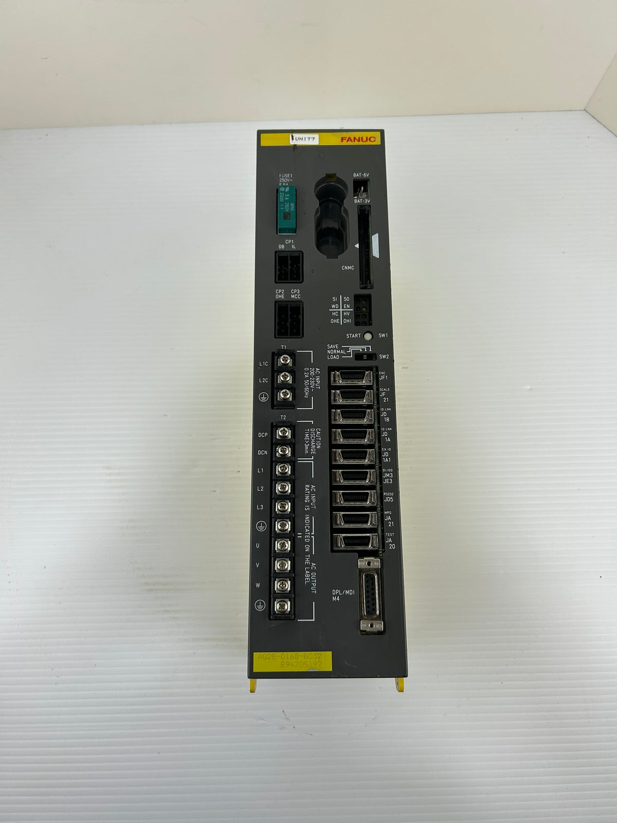 FANUC A02B-0168-B032 CNC Servo Unit Power Mate Model E 200-230V 3 Phase