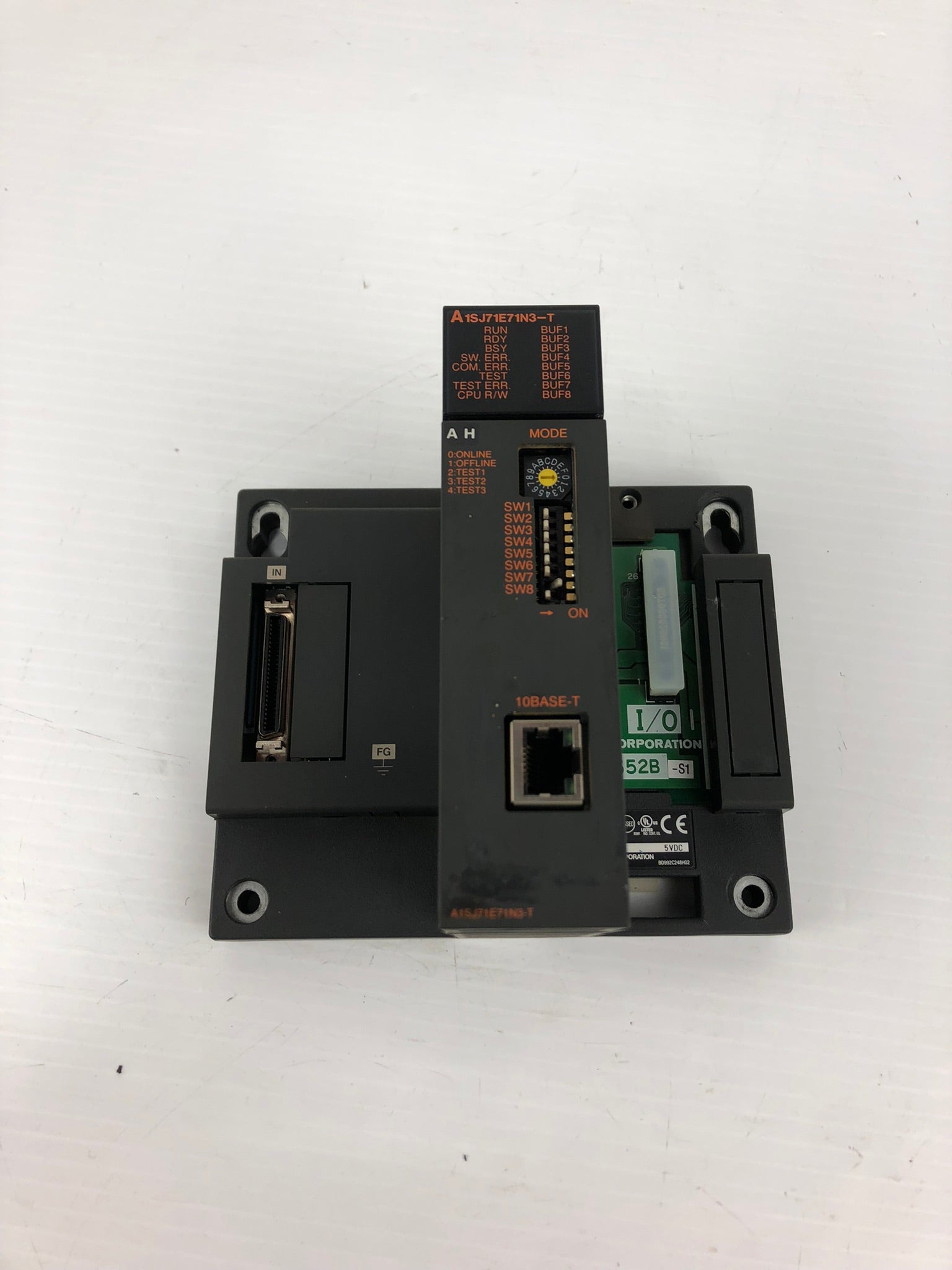 Mitsubishi A1SJ71E71N3-T 2-Slot with Ethernet I/F Unit A1S52B-S1 Base
