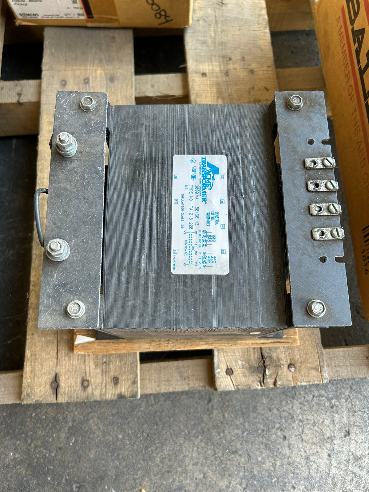 Acme Transfomer TA-2-81220 3000VA Industrial Control Transformer 240/480V