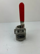 Worcester 14466TSWR3 Ball Valve with Handle 316 CF8M 400F 1000CWP