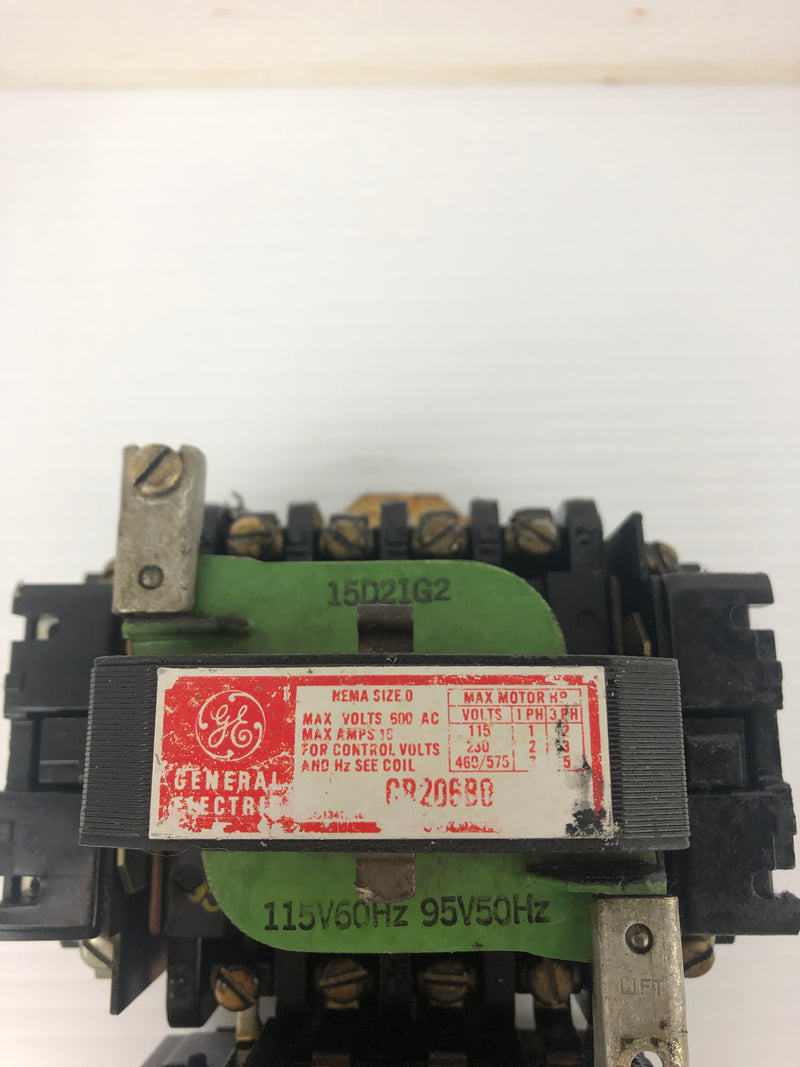 General Electric CR206B0 Contactor Motor Starter With CR205X CR305X