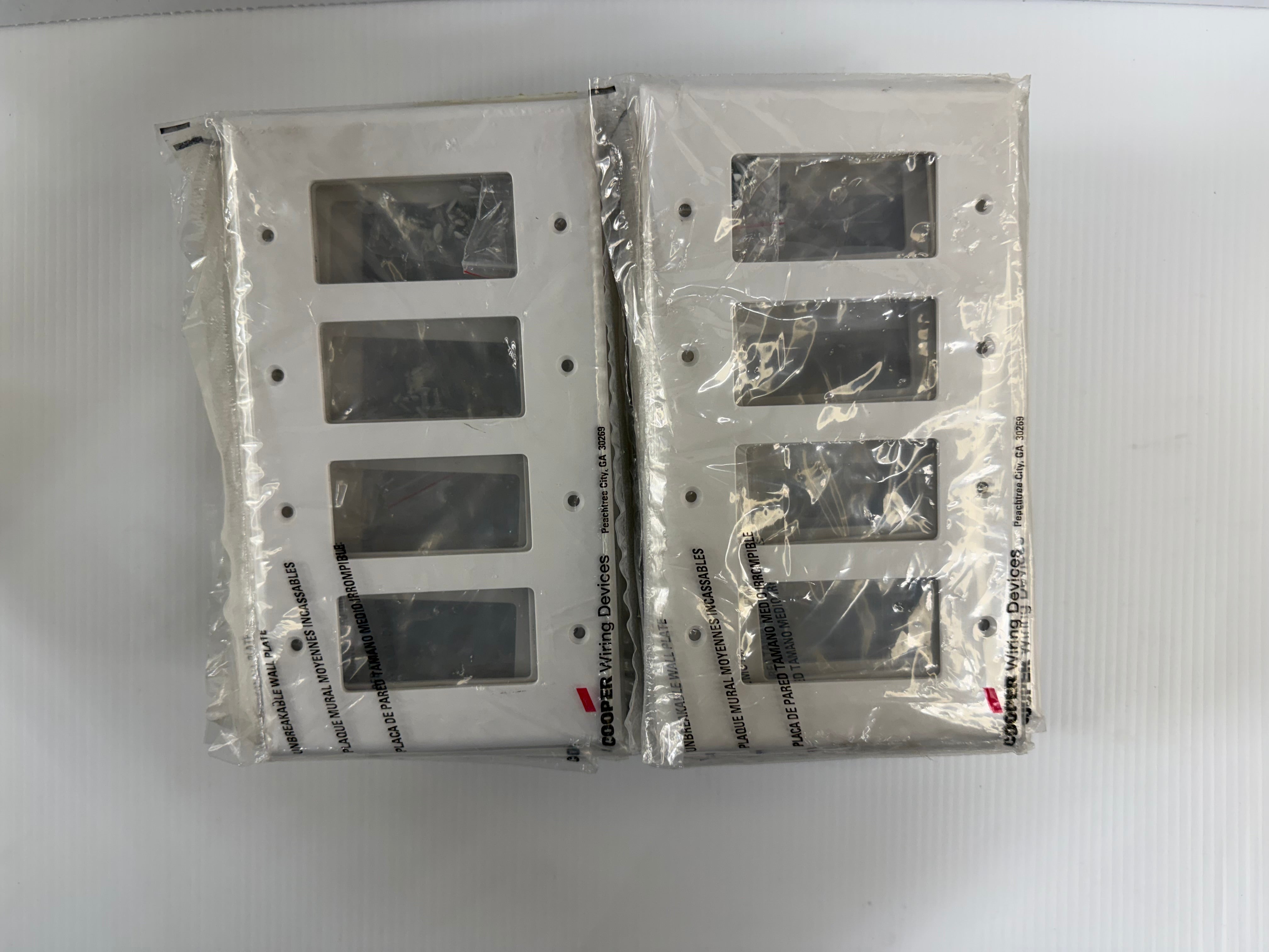 Cooper Wiring 4-Gang Rocker Wallplate Lot of 19 PJ264W
