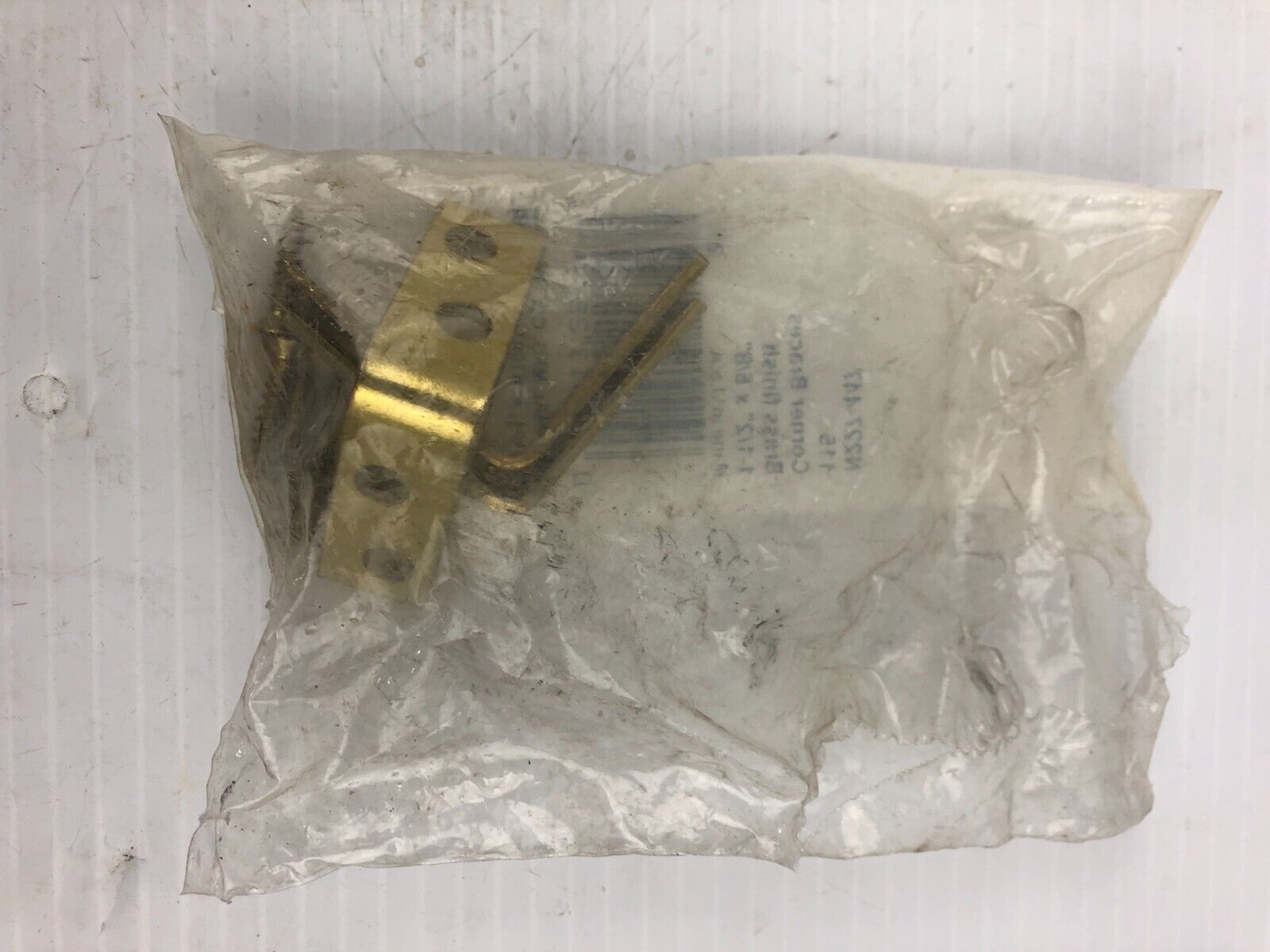 National Mfg Corner Braces N227-447 Brass Finish 1-1/2" x 5/8"