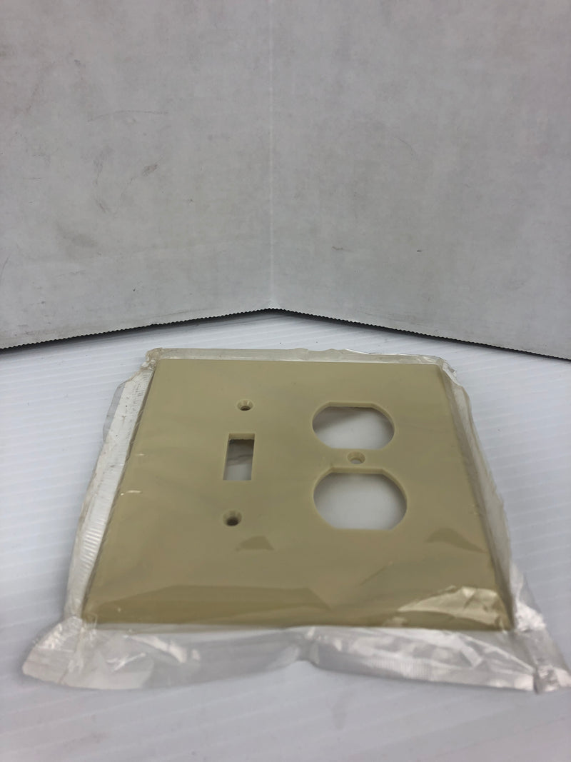 Leviton 86105 Ivory 2 Gang Wall Plate Single Toggle/Duplex Oversized - Lot of 25