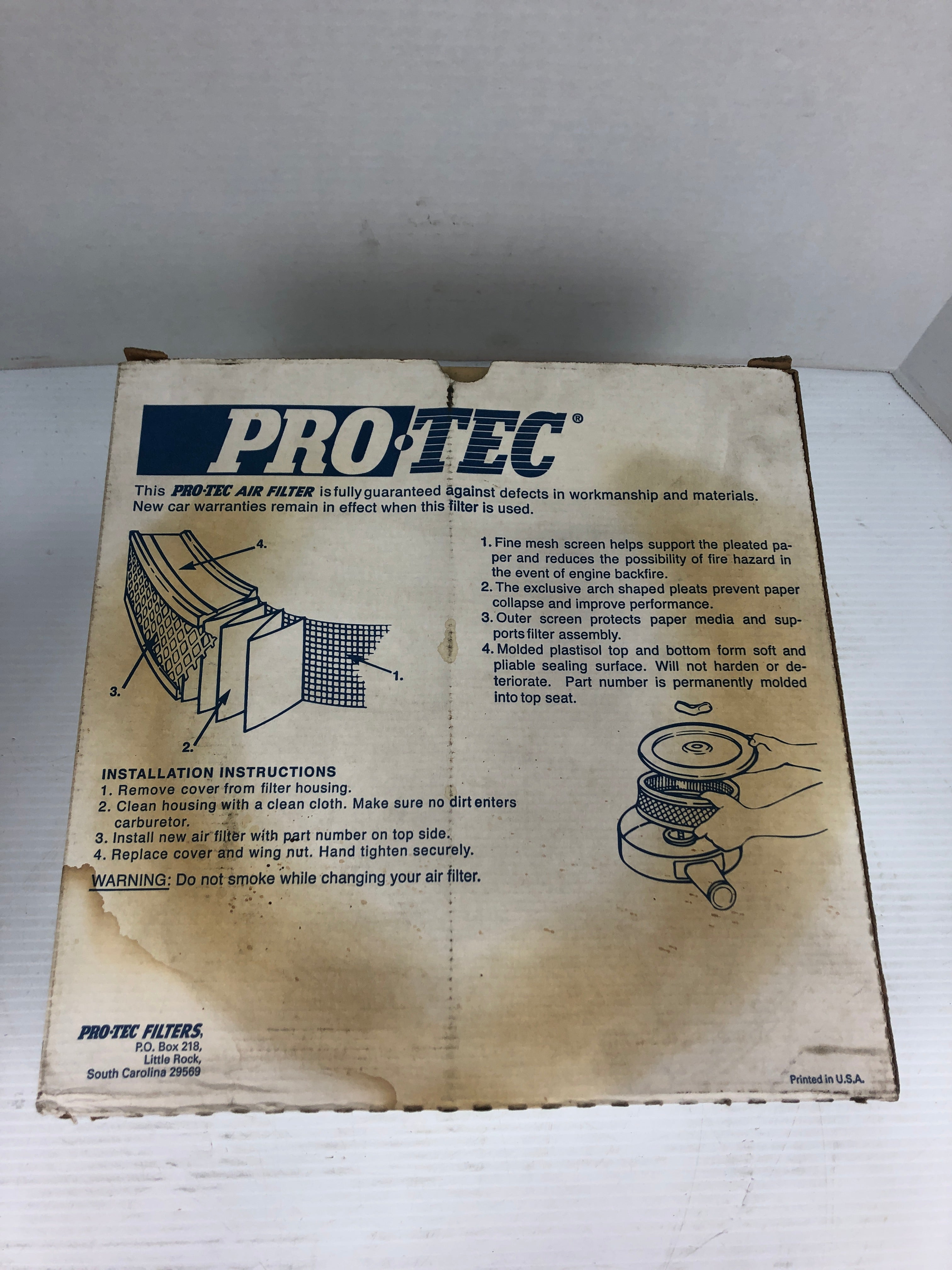 Pro-tec 250 Air Filter