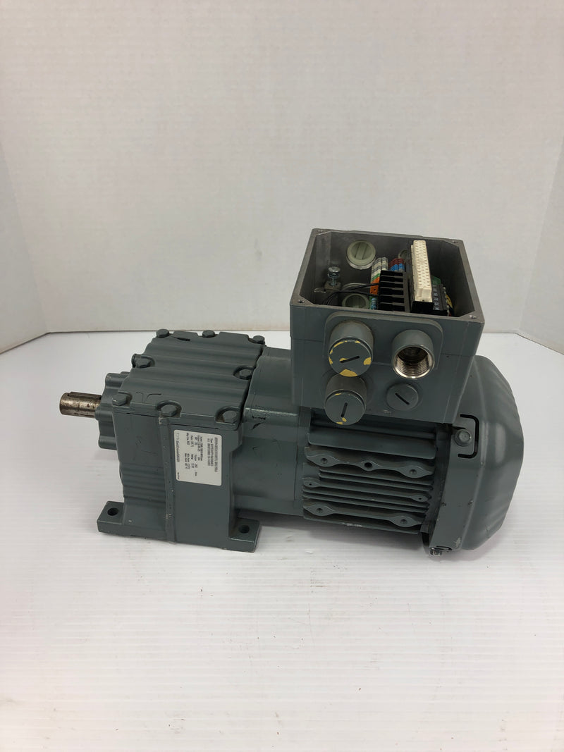 Sew Eurodrive R17DRS71S4/MM03 Gear Motor 3 Phase 1/2 HP