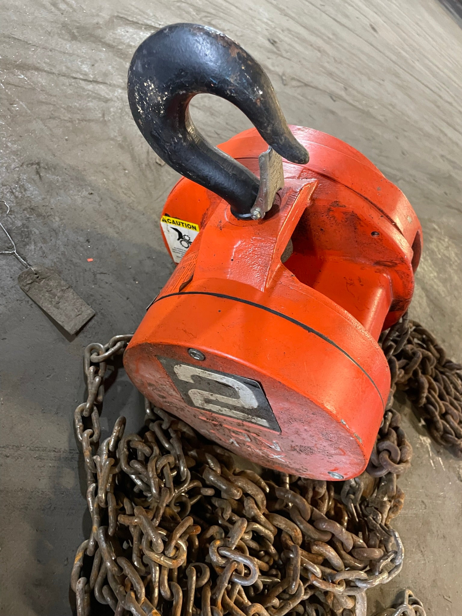 CM Cyclone 2 Ton Manual Chain Fall Hoist with Load Limiter S5868TB