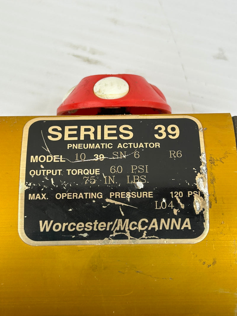 Worcester Controls 1039SN6R6 Pneumatic Actuator Series 39 120PSI