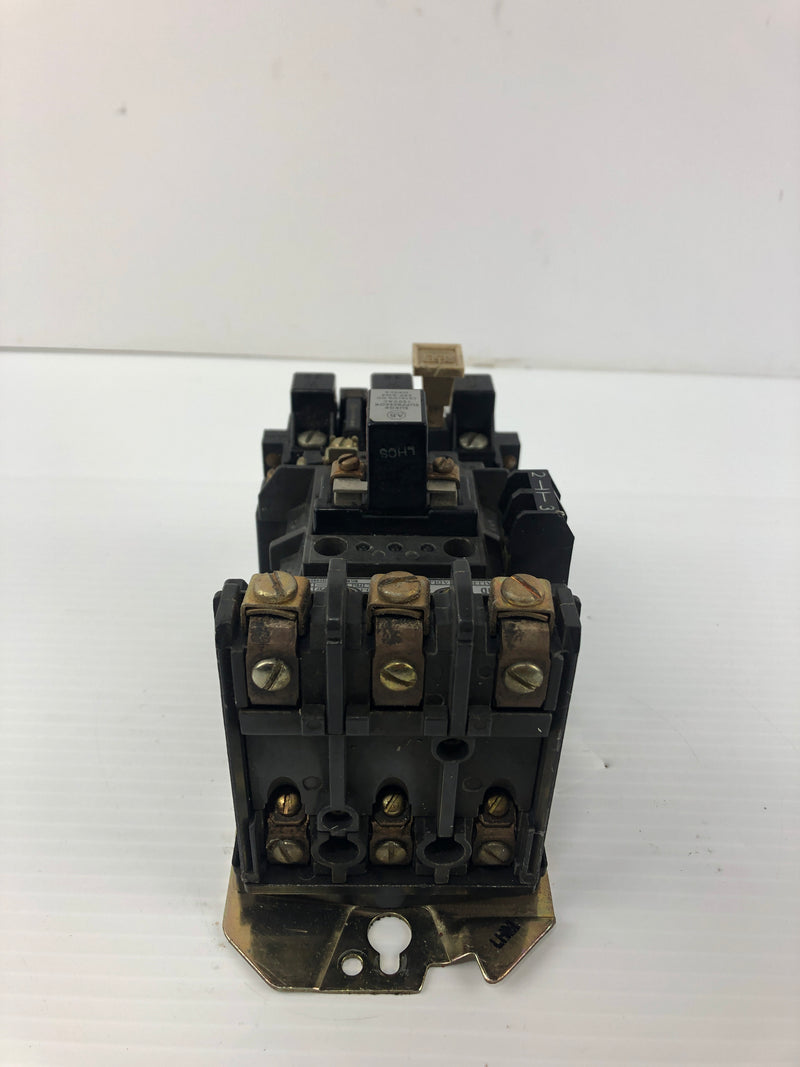 Allen-Bradley 509-A0D Motor Starter 592-B0W16 Overload Relay 595-A Aux. Contact