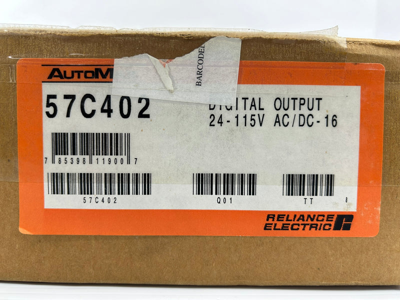 Reliance Electric 57C402 115VAC/DC Low Digital Output Module 16CH 57402-D J-3624