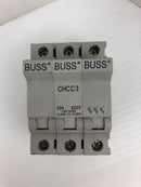 Buss CHCC3 Fuse Holder 600V 30A 3P - Lot of 3