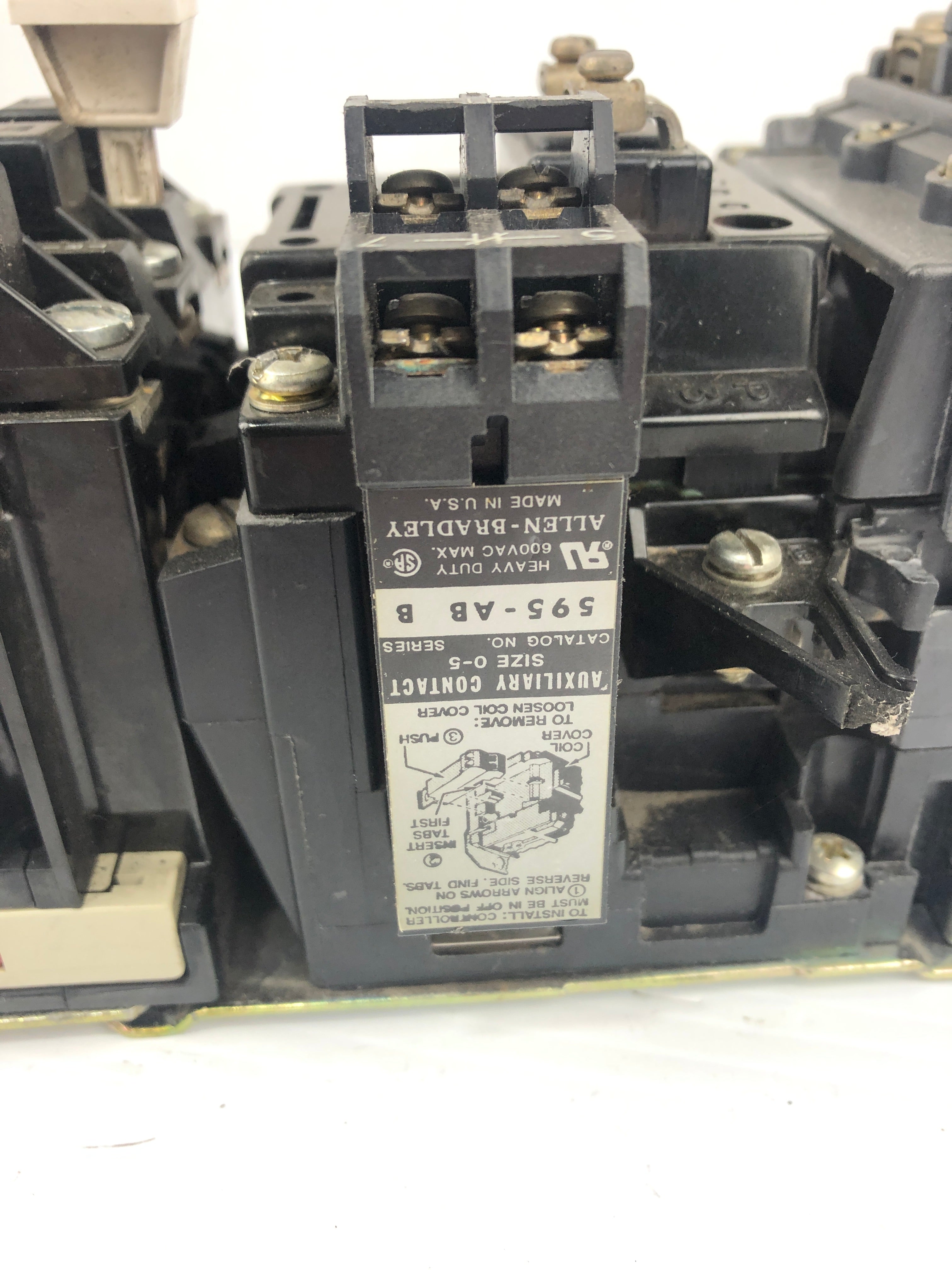 Allen Bradley 42185-800-01 Motor Controller Starter 595-AB Series B
