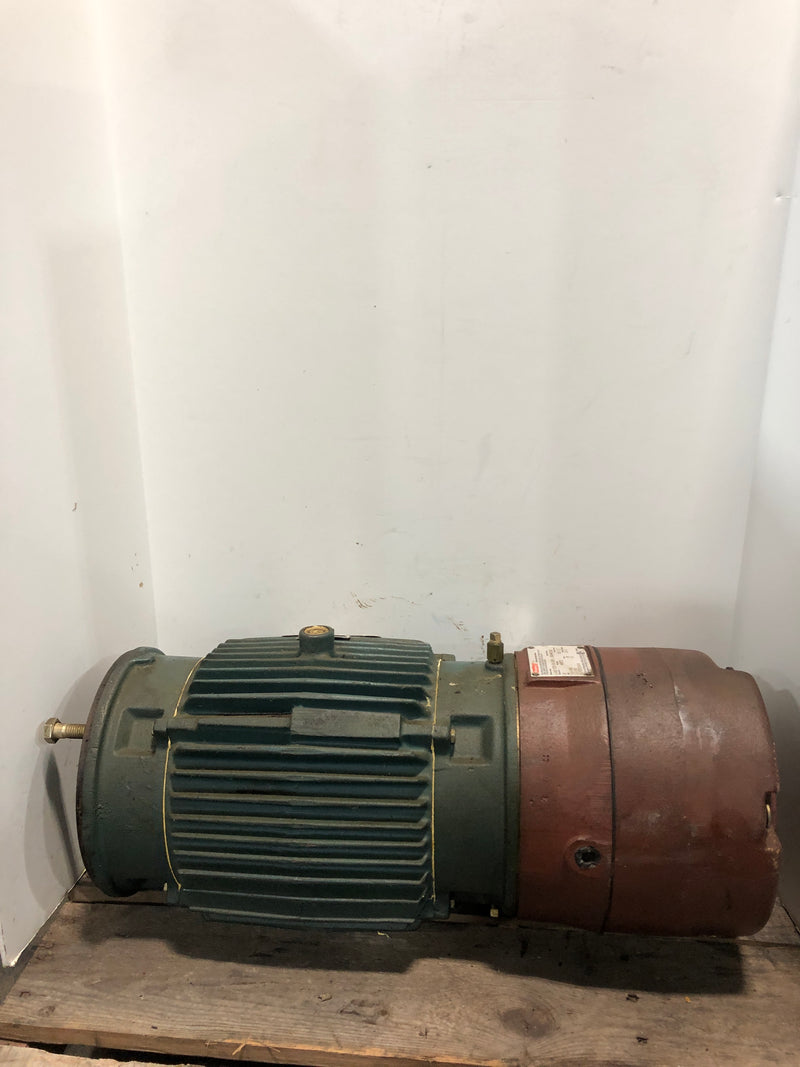 Reliance 3YR115316A1 AC Motor 3HP 1570RPM 3PH with Stearns Spring Set Disc Brake