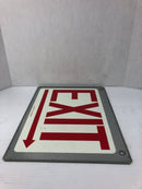 Accuform MEXTGL14R Hangable Metal Exit Sign