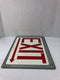 Accuform MEXTGL14R Hangable Metal Exit Sign