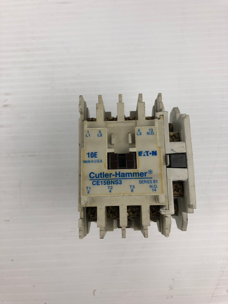 Cutler Hammer CE15BNS3 Contactor Series B1 with C320KGS3 Auxiliary Contact