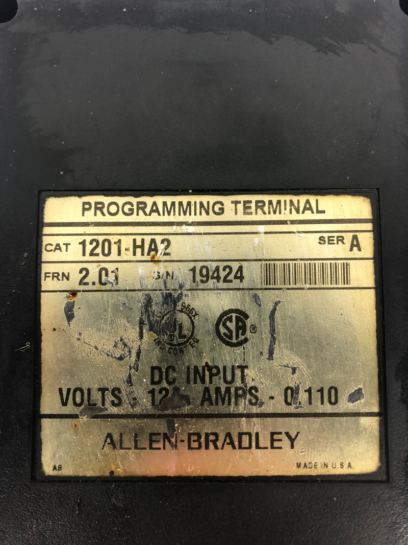 Allen-Bradley 1201-HA2 Programming Terminal Ser. A 2.01FRN 12V 0.110A