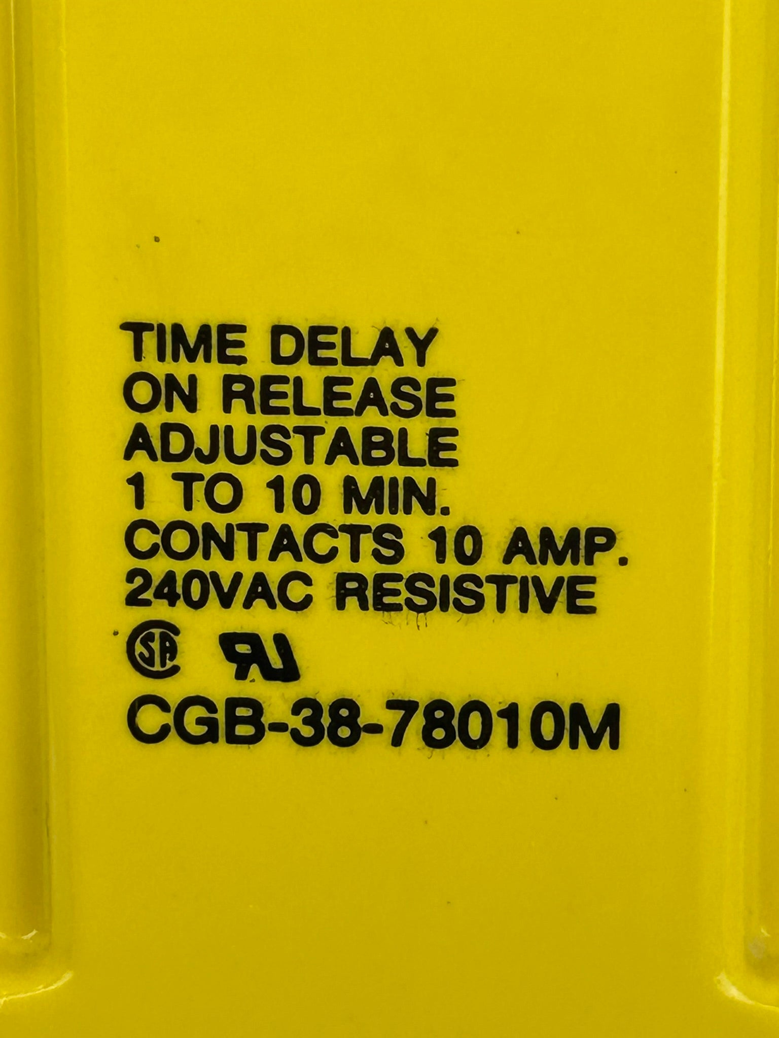 Potter & Brumfield CGB-38-78010M Tyco Time Delay Relay 1-10Min. 11Pin 240VAC 10A