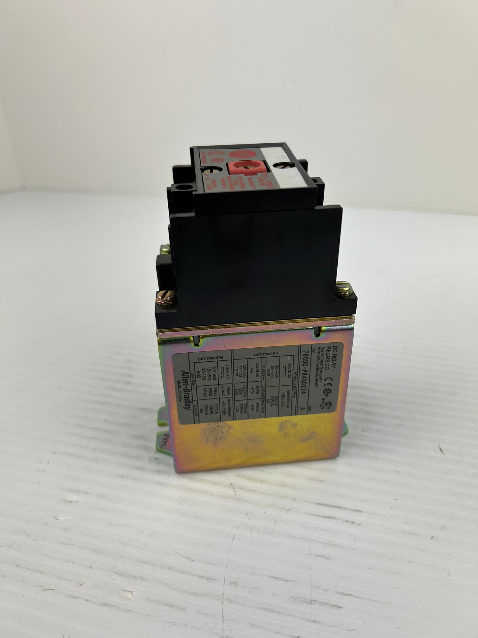 Allen Bradley 700DC-PK400Z24 DC Master Control Relay Series A 700DC Type PK
