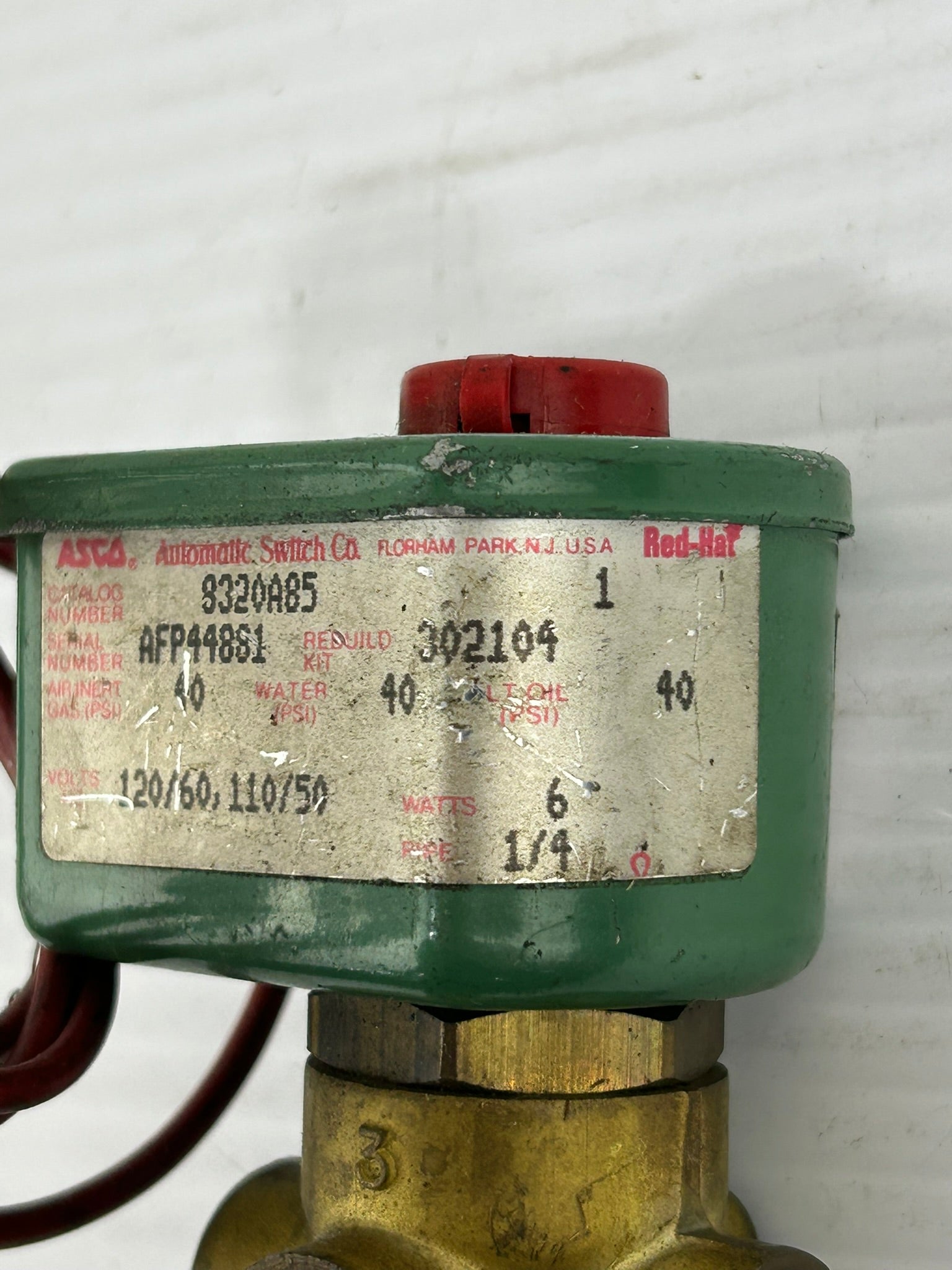 ASCO 8320A85 Pneumatic Solenoid Valve 120VAC